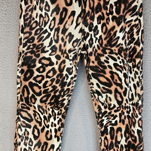 Adriano Goldschmied Pants Womens Sz 23R The Quinne Crop Kick Flare Animal Print - Picture 4 of 13